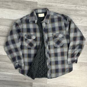 Vintage 90s Plaid Shacket  Buttion Front Size Large